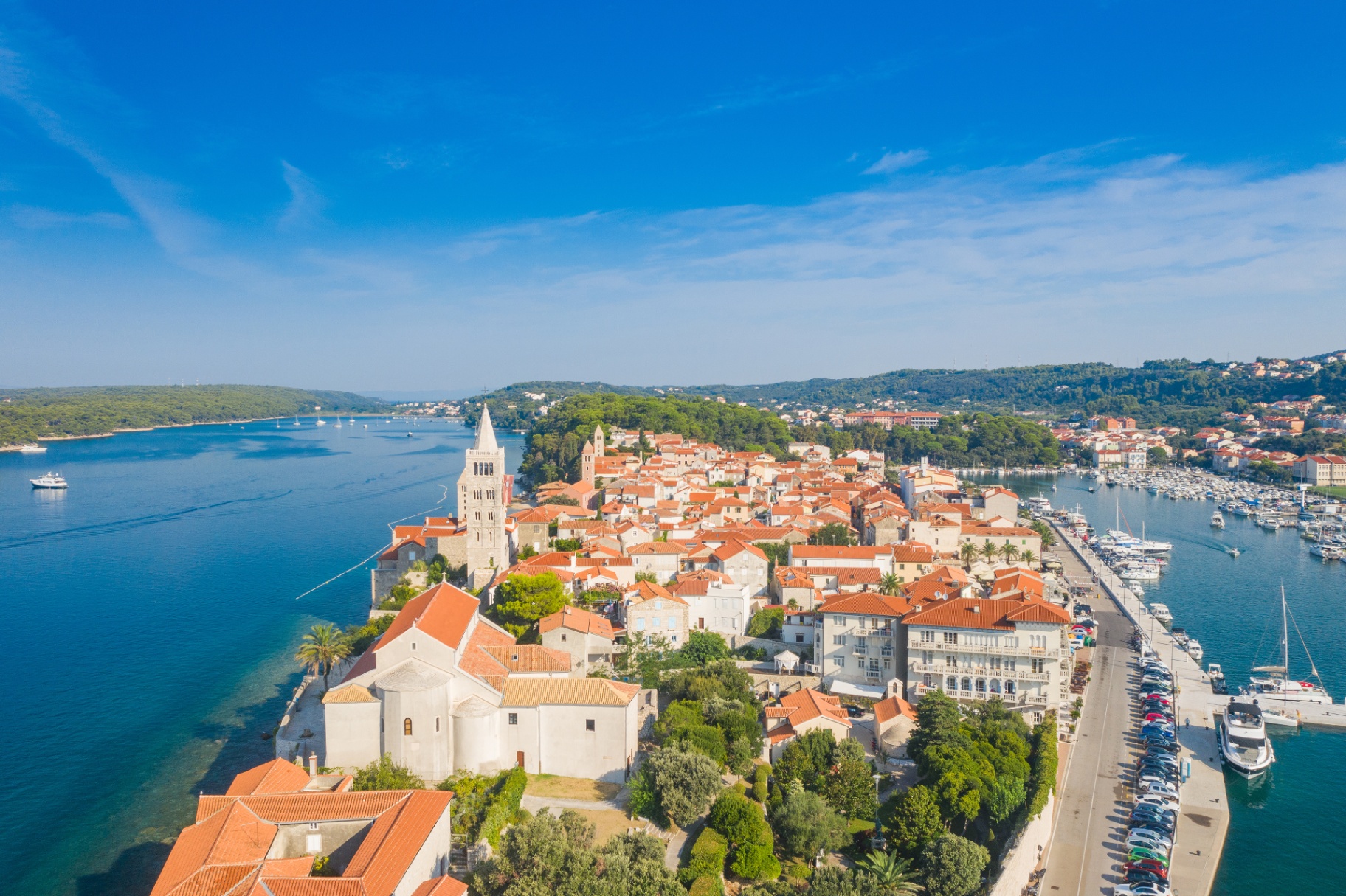 Rab Island four bell towers medieval Rab old town adventure Adriatic Sea fitness retreat Croatia 2026